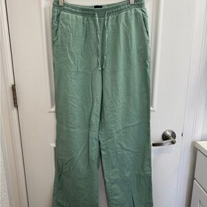 Women’s Light Green Linen Gap Pants size small/medium
